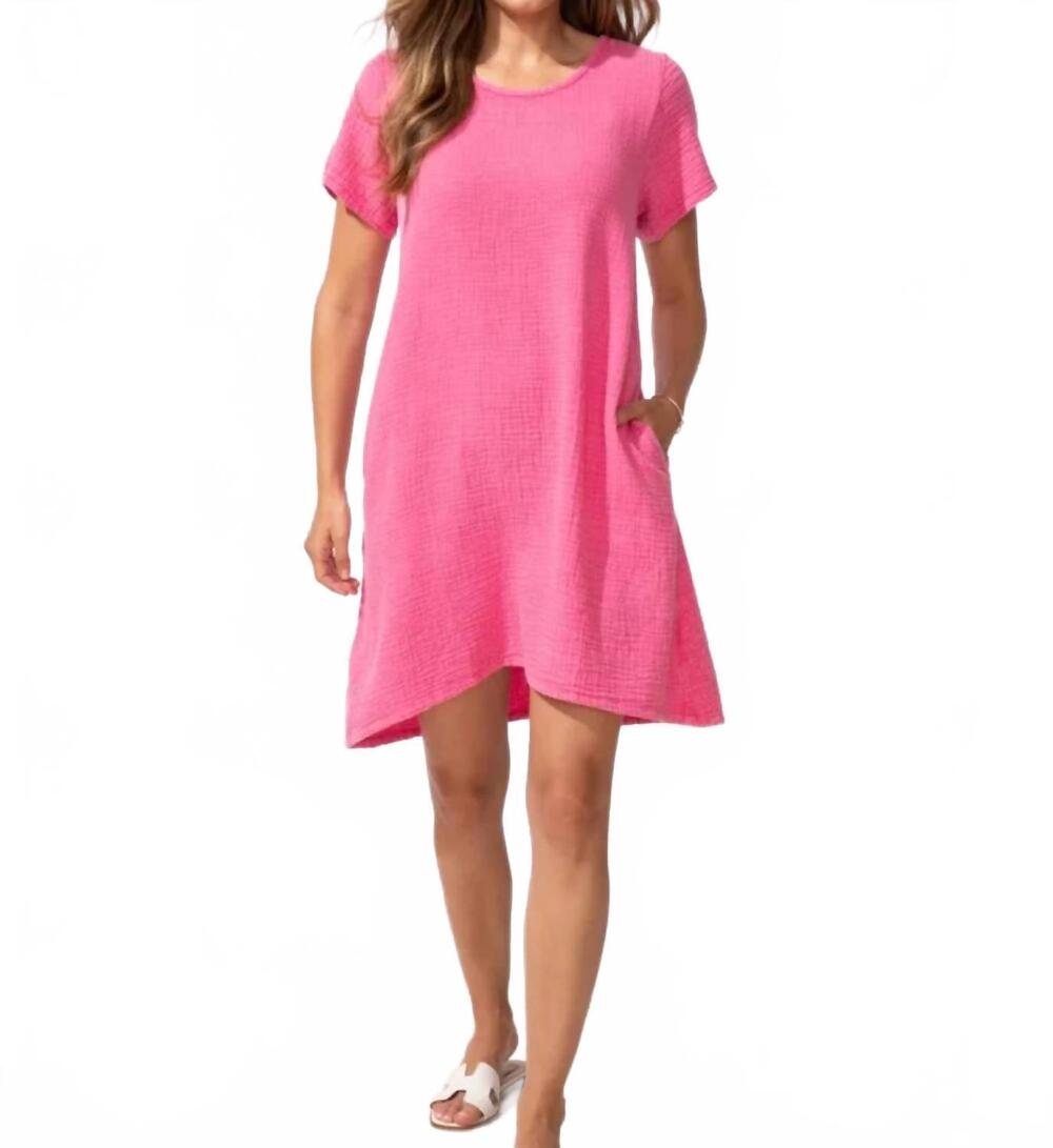 NEW ESCAPE passport mini dress in cosmo
